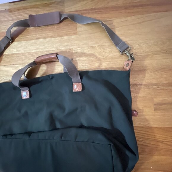 Vintage DAKOTA by TUMI Duffel Bag Weekender Canvas Genuine Leather Large Green - Picture 12 of 12